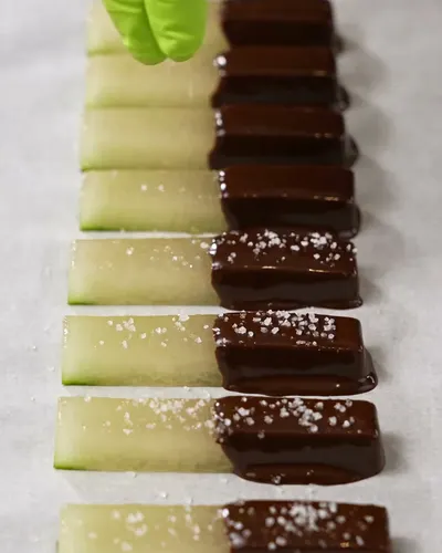 Chocolate Candied Watermelon Rind